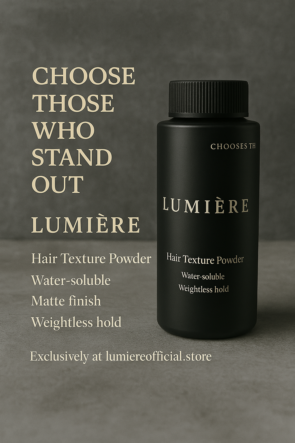 LUMIÈRE Hair Texture Powder – Water Soluble Formula (20g)